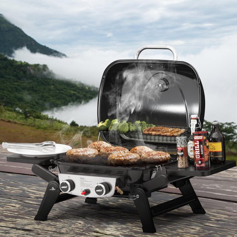 Royal Gourmet Black Stainless Steel 2-Burner Portable Propane Gas Grill