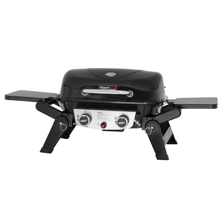 Royal Gourmet Black Stainless Steel 2-Burner Portable Propane Gas Grill