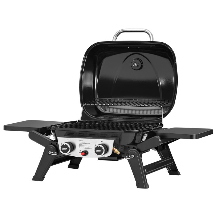 Royal Gourmet Black Stainless Steel 2-Burner Portable Propane Gas Grill