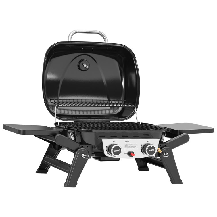 Royal Gourmet Black Stainless Steel 2-Burner Portable Propane Gas Grill