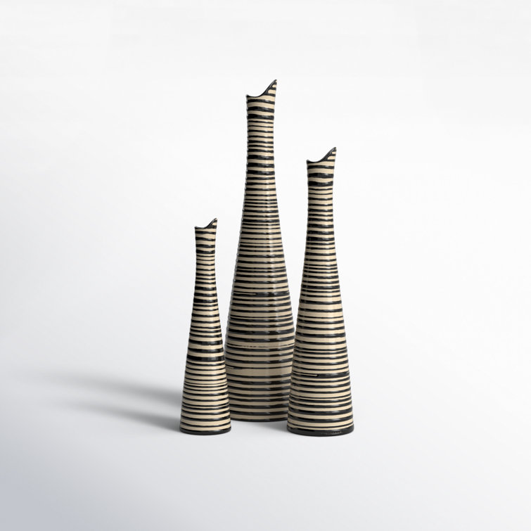 Verbena Bouquet Ceramic Table Vase - 5x20 inches