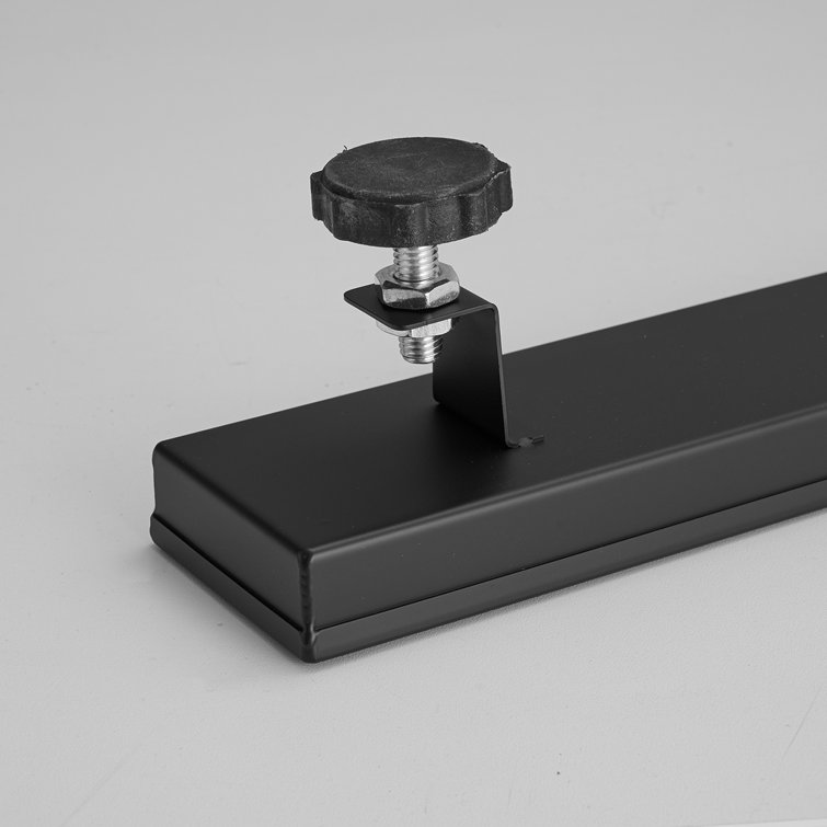 32'' Matte Black Stainless Steel Linear Shower Drain with Slot Pattern Cover