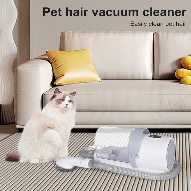 White Pet Grooming Vacuum Kit with 2.5L Dust Cup