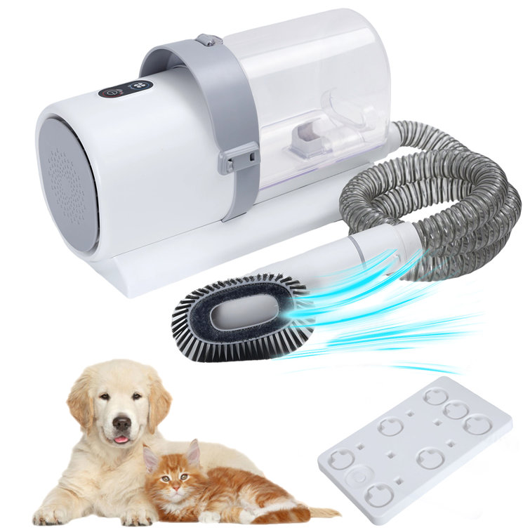 White Pet Grooming Vacuum Kit with 2.5L Dust Cup