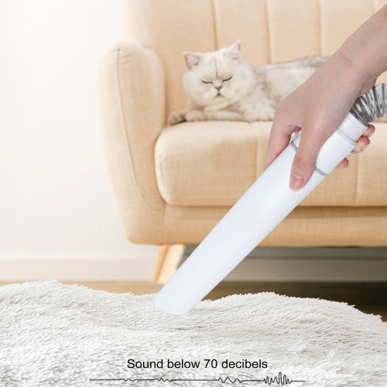 White Pet Grooming Vacuum Kit with 2.5L Dust Cup