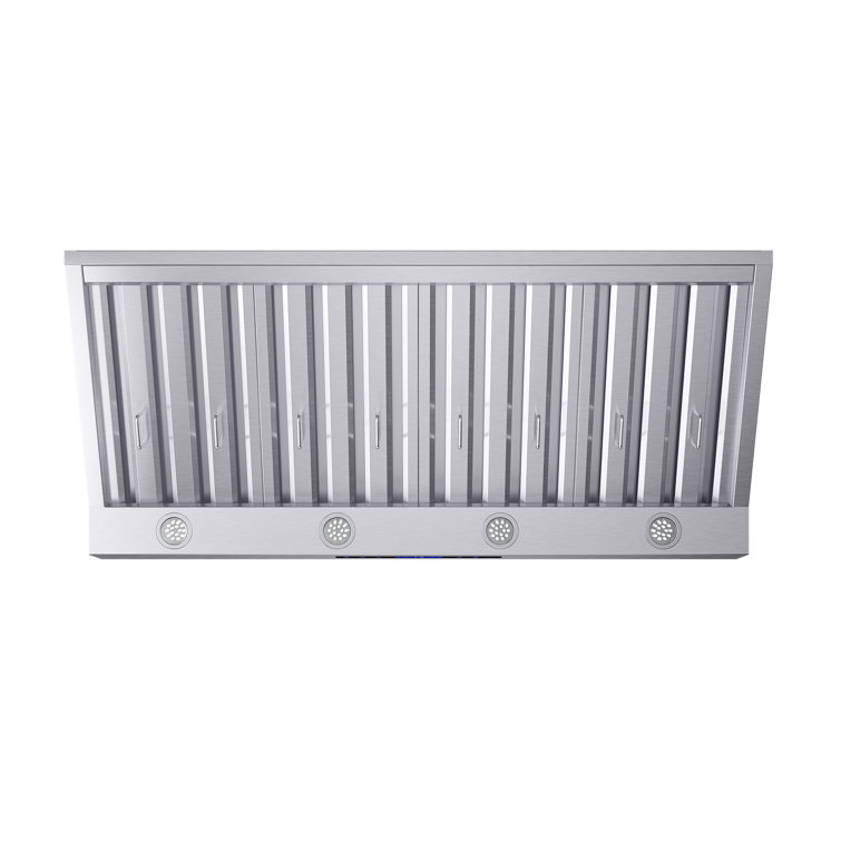 Palazzo 48" Stainless Steel Wall Mounted Range Hood with LED Lighting