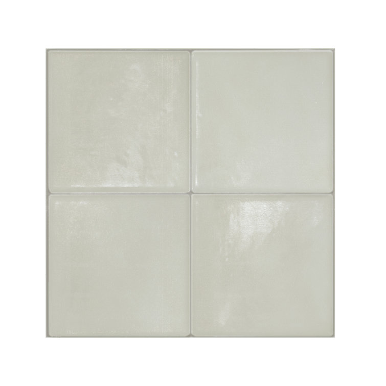 Zellige Zagora 9'' x 9'' Beige Satin Peel and Stick Tiles