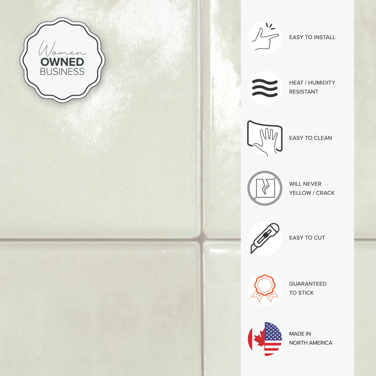Zellige Zagora 9'' x 9'' Beige Satin Peel and Stick Tiles