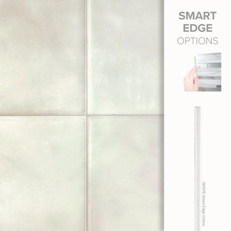 Zellige Zagora 9'' x 9'' Beige Satin Peel and Stick Tiles