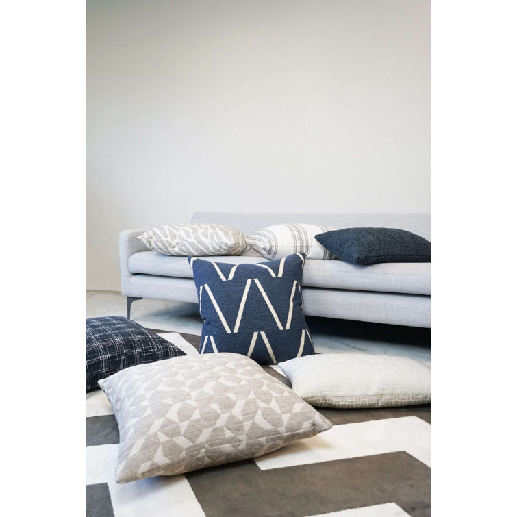 Pewter Rectangular Polyester Decorative Throw Pillow