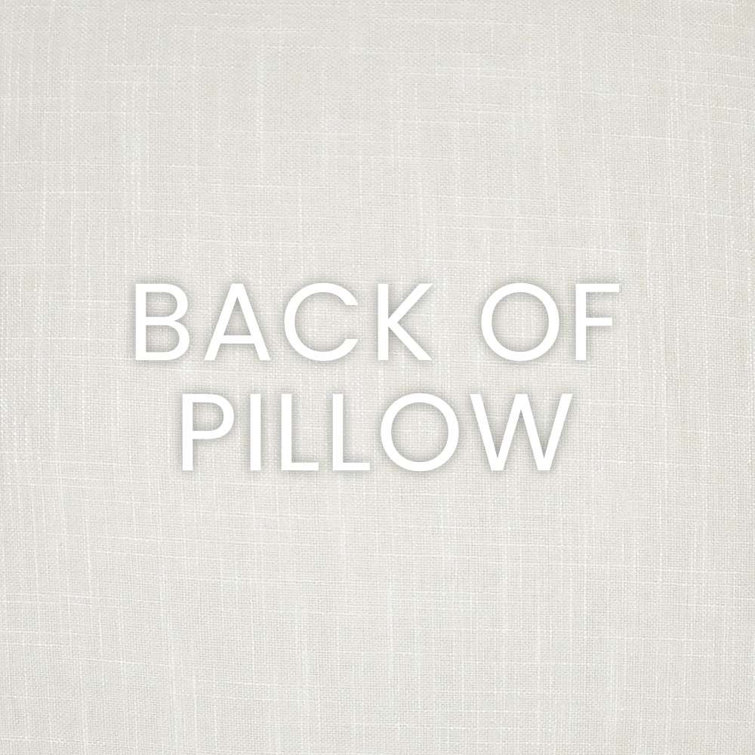 Ivory Textured Polyester Rectangular Throw Pillow 24x24