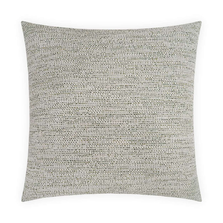 Cloud Gray Polyester Square Decorative Throw Pillow