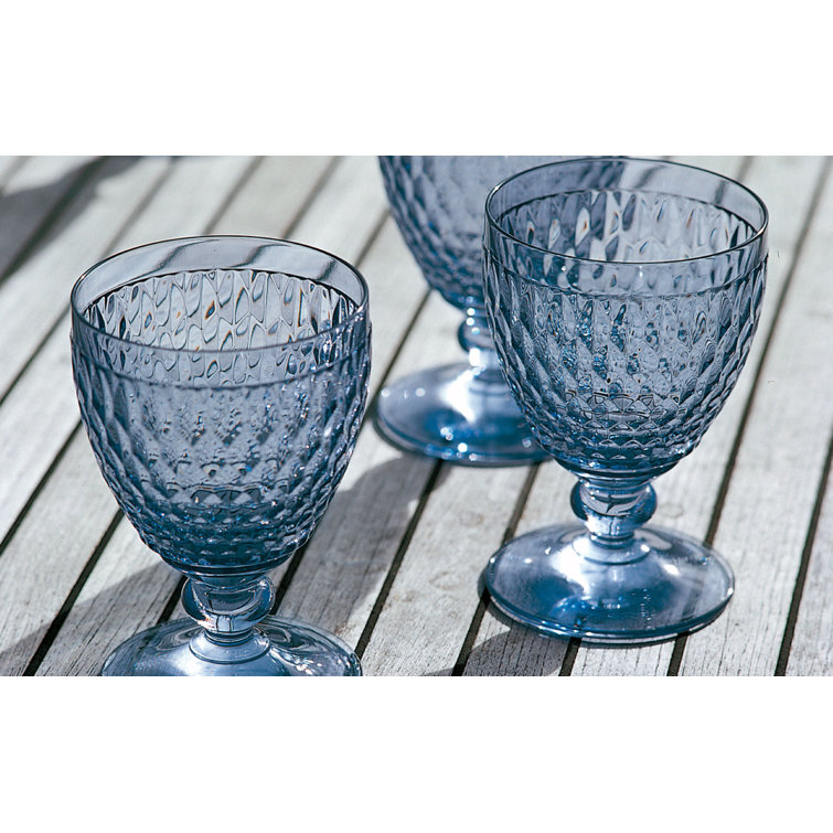 Villeroy & Boch Boston Red Crystal Double Old-Fashioned Glasses Set of 4