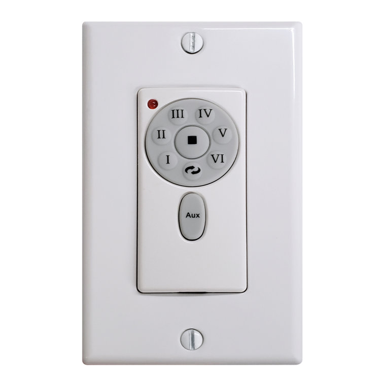 White Wall Control for DC Motor Ceiling Fan