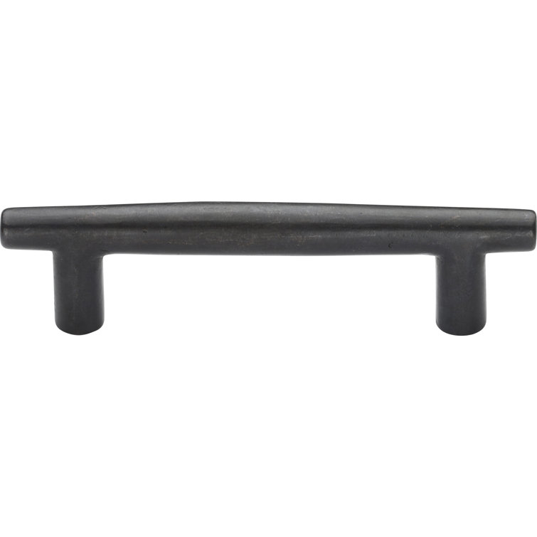 Dark Bronze Modern Tapered Bar Cabinet Pull with Mounting Hardware