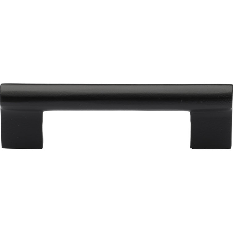 Modern Black Distressed Brass Cabinet Pull Bar