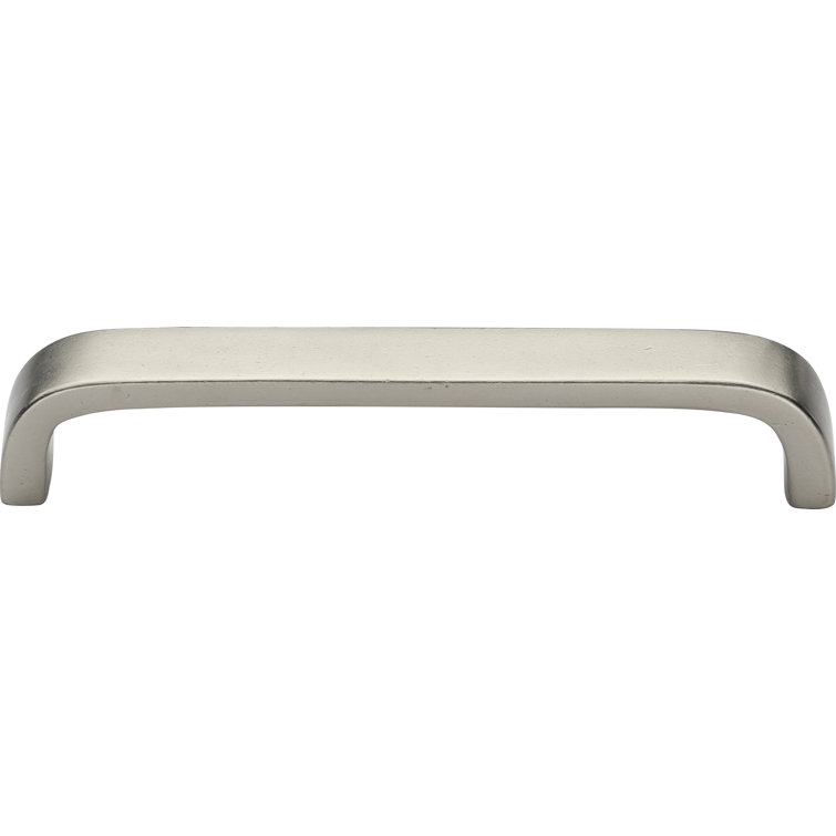 Ashley Norton Modern White Bronze Wide Arc Cabinet Pull