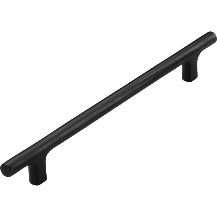 Ashley Norton Black Distressed Metal Bar Pull with Mounting Hardware