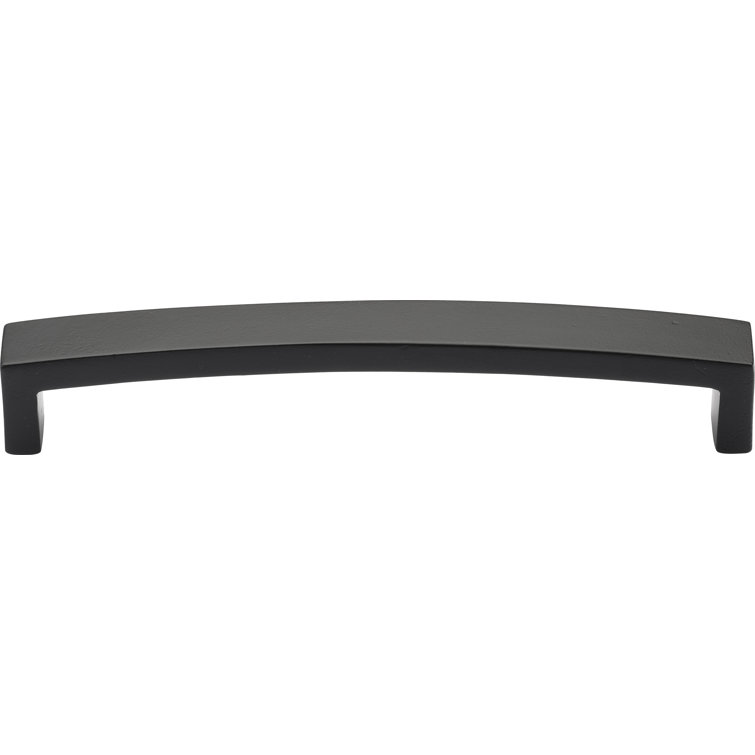 Modern Black Distressed Metal Cabinet Pull with Mounting Hardware