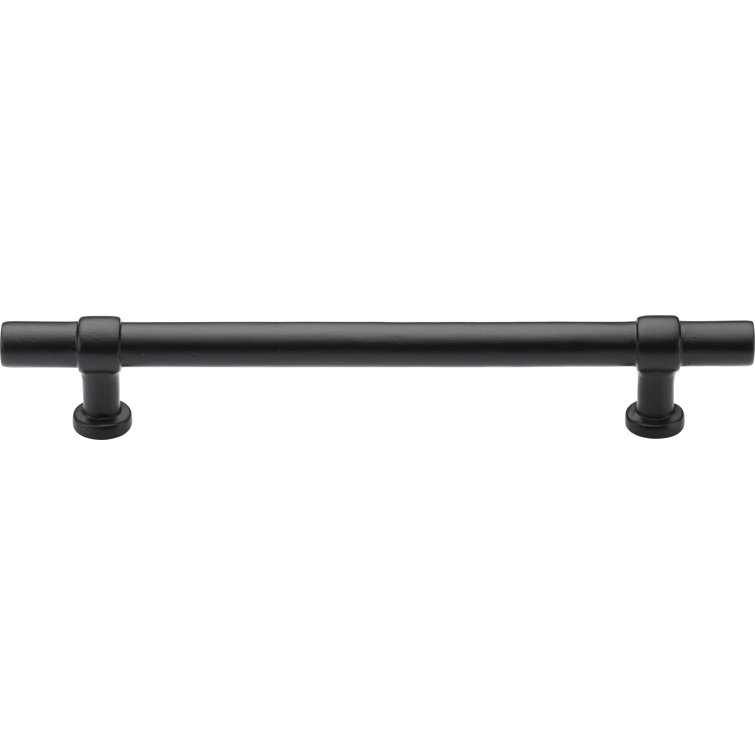Ashley Norton Black Solid Brass Modern Cabinet Bar Pull