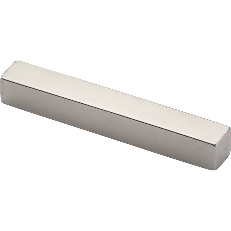 Modern White Bronze Rectangular Cabinet Cup Pull with Mounting Hardware