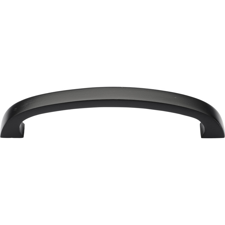 Modern Black Distressed Metal Cabinet Pull with Mounting Hardware