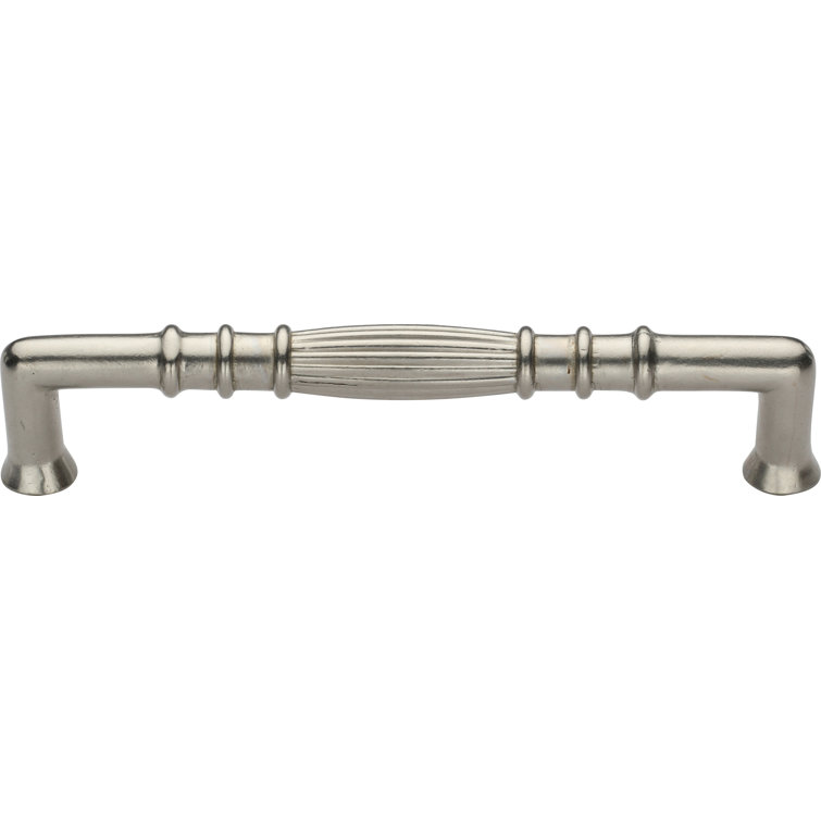 Ashley Norton 4 1/2" White Bronze Modern Cabinet Pull