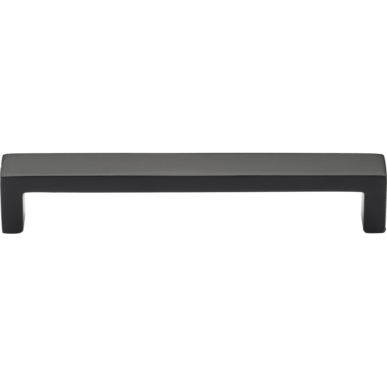 Ashley Norton Wide Black Modern Cabinet Pull with Mounting Hardware