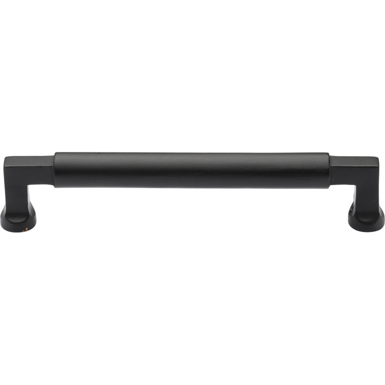 Ashley Norton Black Solid Brass Modern Cabinet Pull