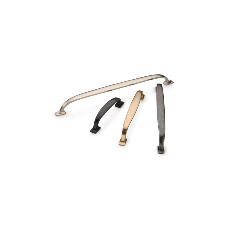 Ashley Norton White Bronze Modern Cabinet Pull with Mounting Hardware