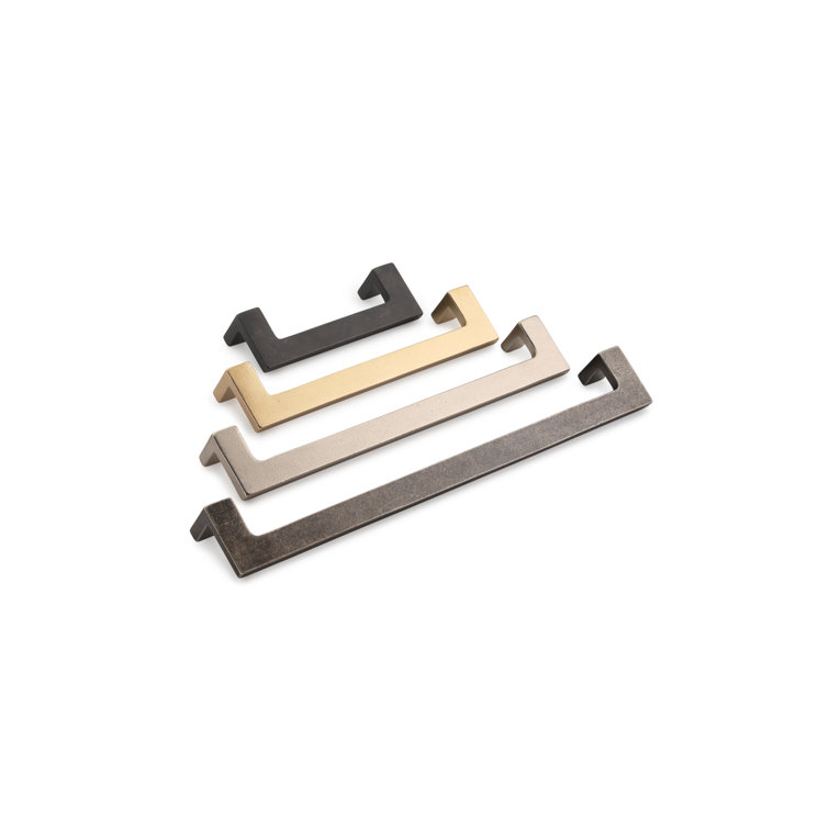 Modern White Bronze Cabinet Pull with Mounting Hardware
