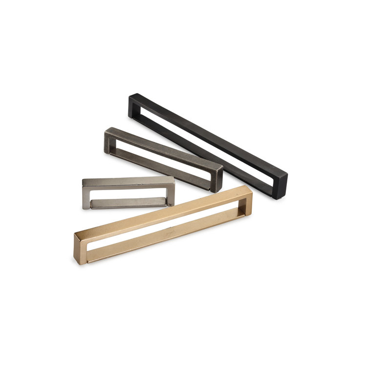 Ashley Norton Matte Black Distressed Bronze Cabinet Pull Bar