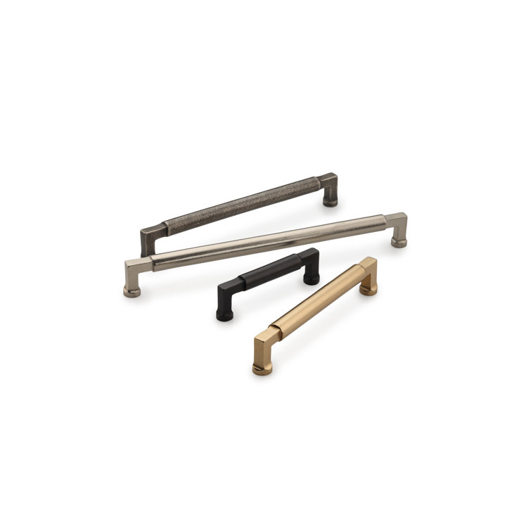 Bronze Distressed Metal Modern Cabinet Pull with Mounting Hardware