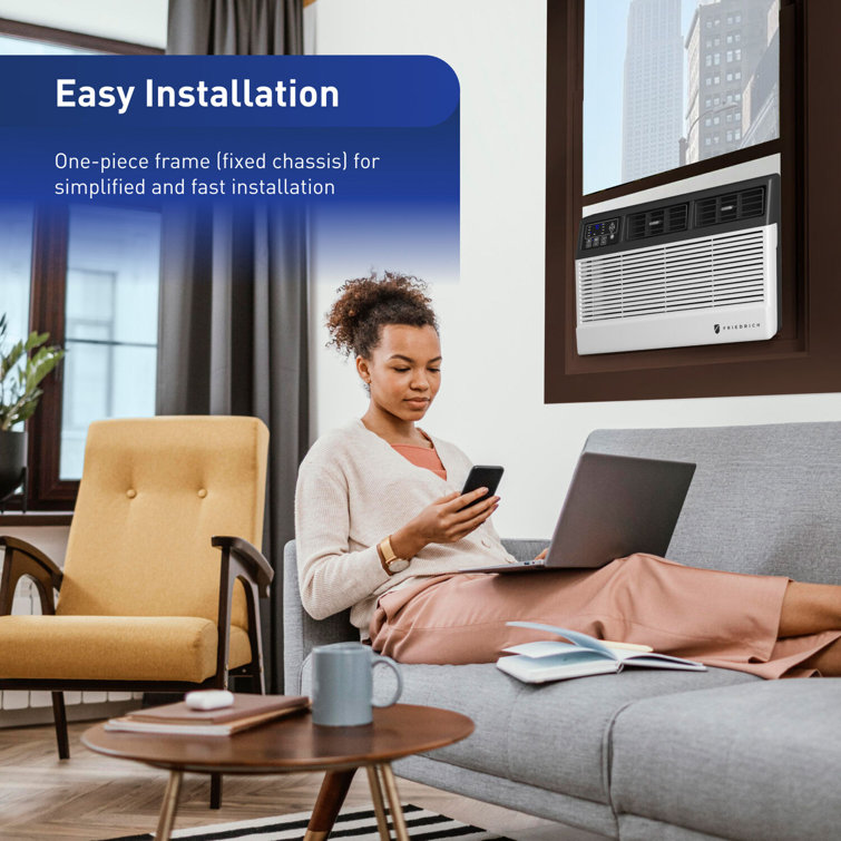 Friedrich 8000 BTU White and Black Wi-Fi Window Air Conditioner