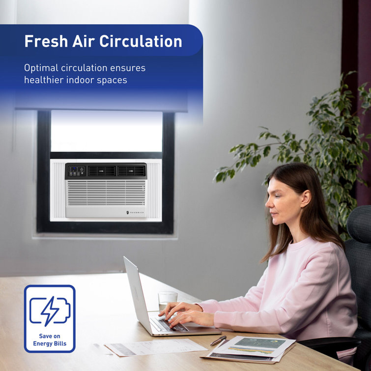 Friedrich 8000 BTU White and Black Wi-Fi Window Air Conditioner