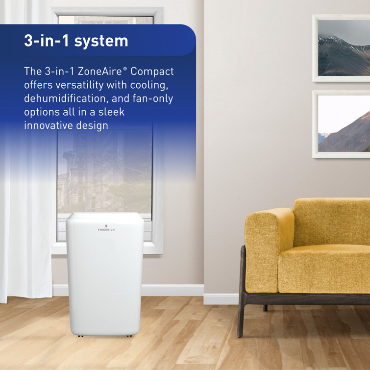 Friedrich 8500 BTU White Portable Air Conditioner with Wi-Fi