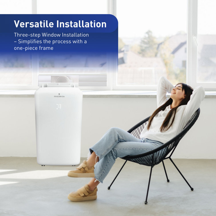 Friedrich 8500 BTU White Portable Air Conditioner with Wi-Fi