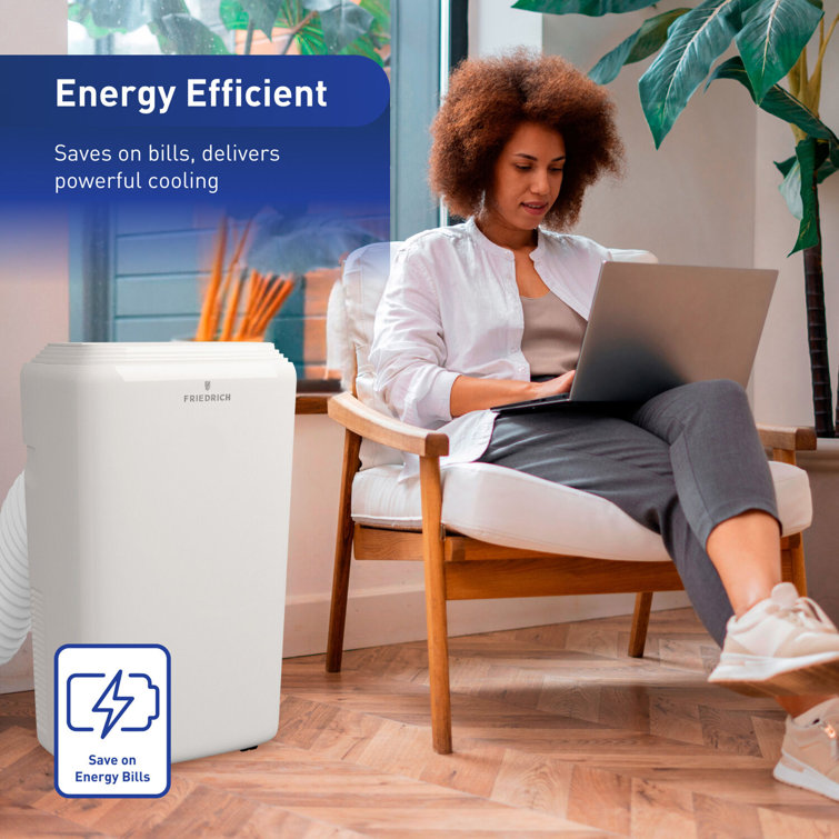 Friedrich 8500 BTU White Portable Air Conditioner with Wi-Fi