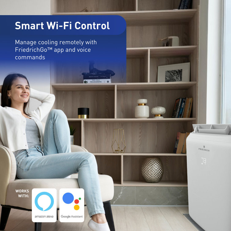 Friedrich 8500 BTU White Portable Air Conditioner with Wi-Fi