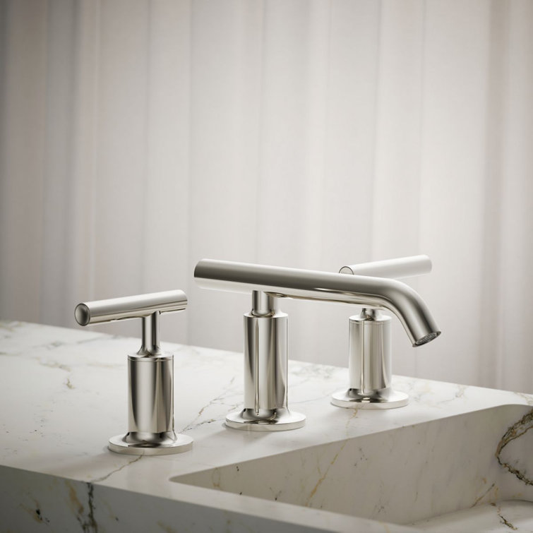 Purist Polished Nickel 8" Widespread Bathroom Faucet