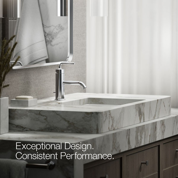 Polished Chrome Single-Handle Bathroom Sink Faucet