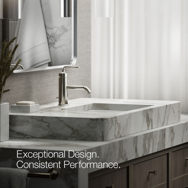 Vibrant Polished Nickel Single Hole Bathroom Faucet