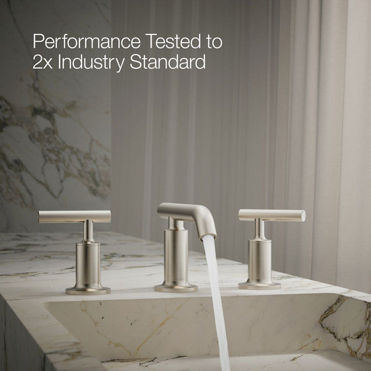 Purist Brushed Nickel 8" Widespread Bathroom Faucet