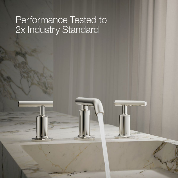 Purist Polished Nickel 8" Widespread Bathroom Faucet