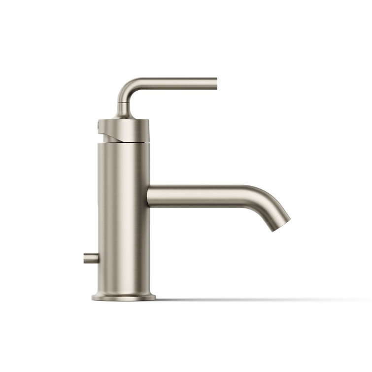 Vibrant Brushed Nickel Single Hole Bathroom Faucet