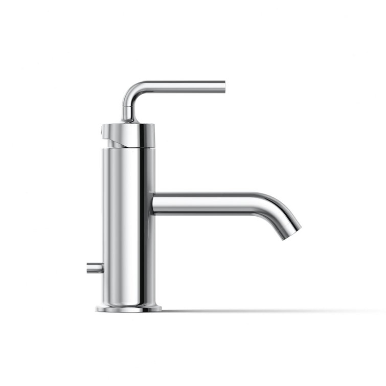 Polished Chrome Single-Handle Bathroom Sink Faucet