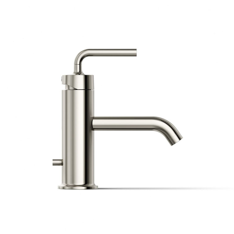 Vibrant Polished Nickel Single Hole Bathroom Faucet