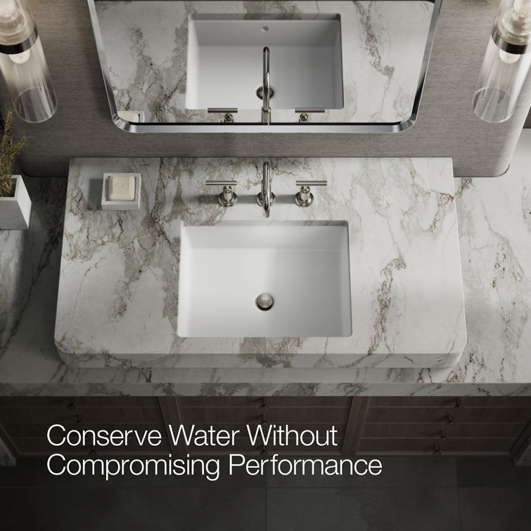 Purist Polished Nickel 8" Widespread Lavatory Faucet with Low Lever Handles