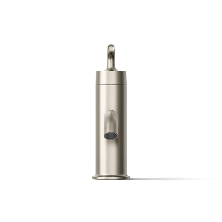 Vibrant Brushed Nickel Single Hole Bathroom Faucet