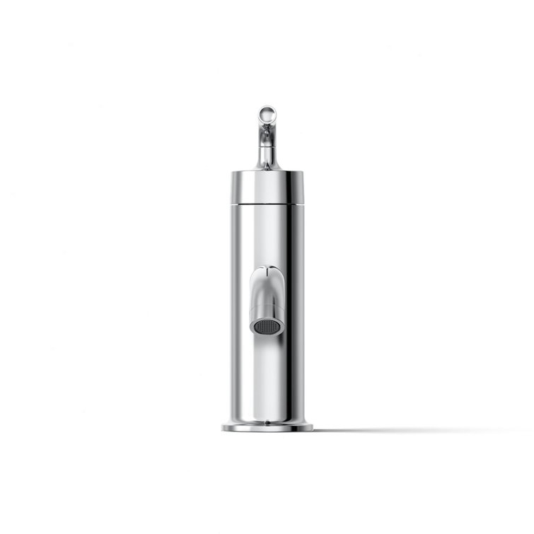 Polished Chrome Single-Handle Bathroom Sink Faucet